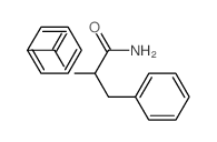 Benzenepropanamide, a-(benzoylamino)- Structure