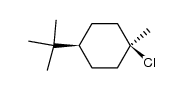 trans-4-t-butyl-1-methylcyclohexyl chloride Structure