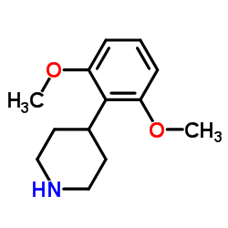 4-(2,6-Dimethoxyphenyl)piperidine结构式