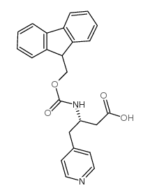 Fmoc-(4-吡啶基)-L-β-高丙氨酸结构式