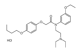 2-(N-[2-(4-butoxyphenoxy)acetyl]-3-ethoxyanilino)ethyl-diethylazanium,chloride结构式