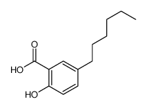 5-hexyl-2-hydroxybenzoic acid结构式