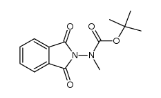 N-methyl-N-tert-butyloxycarbonylaminophthalimide结构式