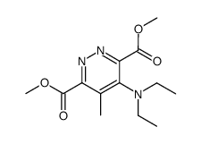 4-diethylamino-5-methyl-pyridazine-3,6-dicarboxylic acid dimethyl ester Structure