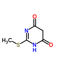 2-(methylthio)pyrimidine-4,6-diol Structure