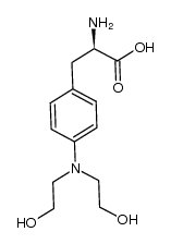 4-(bis-(2-hydroxyethyl)amino)-L-phenylalanine结构式