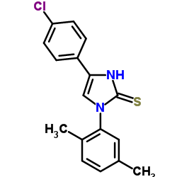 4-(4-Chloro-phenyl)-1-(2,5-dimethyl-phenyl)-1H-imidazole-2-thiol结构式