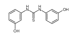 1,3-bis-(3-hydroxy-phenyl)-thiourea结构式