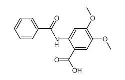 2-benzoylamino-4,5-dimethoxy-benzoic acid结构式