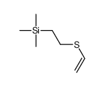 2-ethenylsulfanylethyl(trimethyl)silane结构式