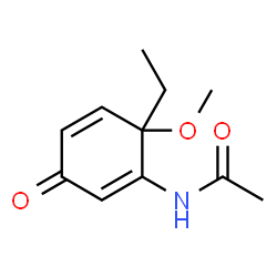 Acetamide, N-(6-ethyl-6-methoxy-3-oxo-1,4-cyclohexadien-1-yl)- (9CI)结构式