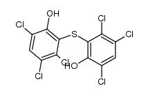 3,4,6,3',4',6'-hexachloro-2,2'-sulfanediyl-di-phenol结构式