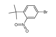 4-bromo-1-tert-butyl-2-nitro-benzene结构式