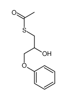 S-(2-hydroxy-3-phenoxypropyl) ethanethioate结构式