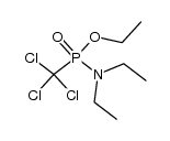 ethyl N,N-diethyl-P-(trichloromethyl)phosphonamidate结构式