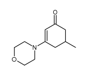 5-Methyl-3-(morpholin-4-yl)cyclohex-2-en-1-on结构式