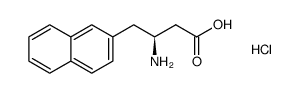 (S)-3-Amino-4-(2-naphthyl)-butyric acid-HCl Structure