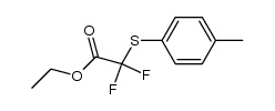 ethyl 2,2-difluoro-2-[(4-methylphenyl)thio]acetate结构式