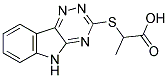2-(2,3,6-TRIAZINO[5,4-B]INDOL-3-YLTHIO)PROPANOICACID Structure