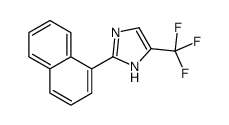 2-naphthalen-1-yl-5-(trifluoromethyl)-1H-imidazole结构式
