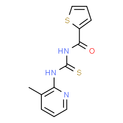 N-(3-methyl-2-pyridinyl)-N'-(2-thienylcarbonyl)thiourea Structure