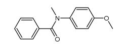 N-(4-methoxyphenyl)-N-methyl-benzamide结构式