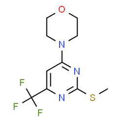 4-[2-(METHYLSULFANYL)-6-(TRIFLUOROMETHYL)-4-PYRIMIDINYL]MORPHOLINE Structure