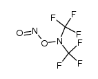 O-nitrosobis(trifluoromethyl)hydroxylamine Structure