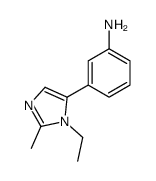 Benzenamine, 3-(1-ethyl-2-methyl-1H-imidazol-5-yl)- (9CI) picture