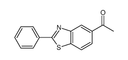 2-Phenyl-5-acetylbenzothiazole Structure