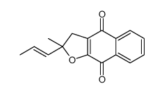 2-methyl-2-prop-1-enyl-3H-benzo[f][1]benzofuran-4,9-dione结构式