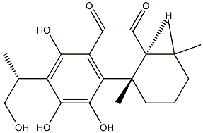 (15R)-11,12,14,16-Tetrahydroxy-8,11,13-abietatriene-6,7-dione Structure