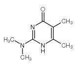 2-二甲胺基-4-羟基-5,6-二甲基嘧啶结构式