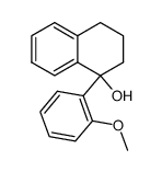 (+/-)-1-Hydroxy-1-(2-methoxy-phenyl)-1.2.3.4-tetrahydro-naphthalin结构式