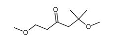 1,5-dimethoxy-5-methyl-hexan-3-one结构式