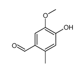 4-hydroxy-5-methoxy-2-methylbenzaldehyde Structure