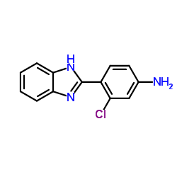 4-(1H-Benzimidazol-2-yl)-3-chloroaniline结构式