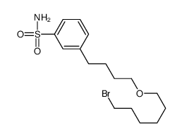 3-[4-(6-bromohexoxy)butyl]benzenesulfonamide结构式