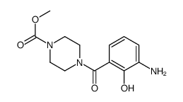 methyl 4-(3-amino-2-hydroxybenzoyl)piperazine-1-carboxylate Structure