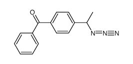 4-(1-azidoethyl)benzophenone结构式