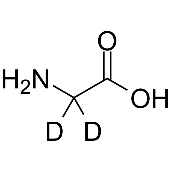 Glycine-d2 structure