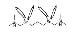 1,3-bis([(dimethylsilyl)methyl]diphenylstannyl)propane结构式