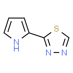 1,3,4-Thiadiazole,2-(1H-pyrrol-2-yl)- Structure