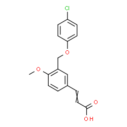 (2E)-3-{3-[(4-Chlorophenoxy)methyl]-4-methoxyphenyl}acrylic acid picture