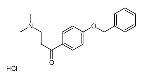 3-(dimethylamino)-1-(4-phenylmethoxyphenyl)propan-1-one,hydrochloride Structure