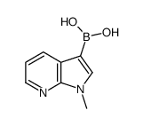 (1-甲基-1H-吡咯并[2,3-b]吡啶-3-基)硼酸结构式