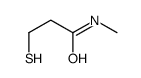 Propanamide, 3-mercapto-N-methyl- Structure