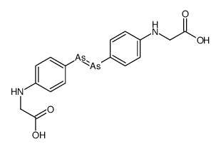 2-[4-[4-(carboxymethylamino)phenyl]arsanylidenearsanylanilino]acetic acid结构式