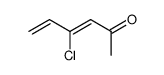 (Z)-4-chloro-hexa-3,5-dien-2-one结构式