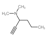 N,N-dimethylhex-1-yn-3-amine structure